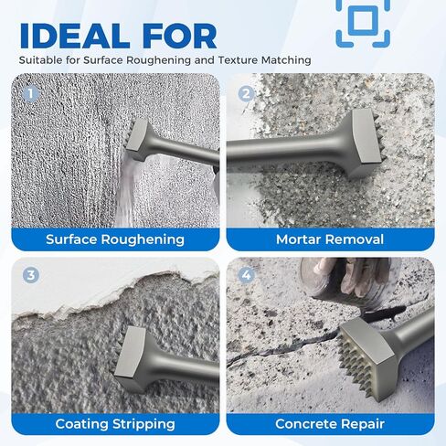 أداة مطرقة بوش SDS Max وقطعة مقاس 11‑7/8 بوصة × 1‑5/8 بوصة رأس مربع مع 25 طرفًا من الكربيد - أداة جلبة لهدم المطرقة الدوارة، وإعداد الخرسانة، والطلاء، وإزالة الملاط، والتخشين، وترميم السطح in Saudi Arabia
