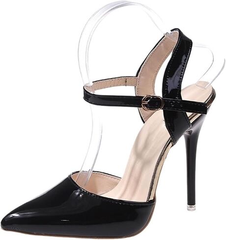 Women's Stiletto High Heels Closed Toe Ankle Strap Heel Dress Wedding Party Pumps Shoes in Saudi Arabia