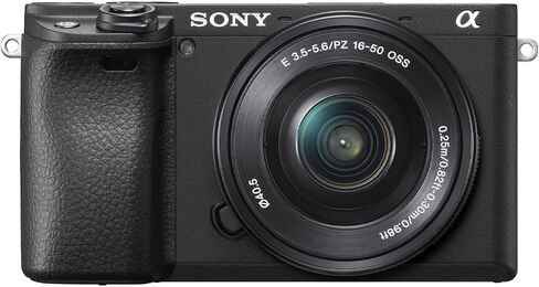 كاميرا Sony a6400 بدون مرآة مع عدسة Sony E PZ 16-50 مم f/3.5-5.6 OSS وE 55-210 مم f/4.5-6.3 OSS + قطعتين ذاكرة 64 جيجابايت + ضوء فيديو LED + ميكروفون + المزيد (حزمة 35 قطعة) (متجددة) in Saudi Arabia