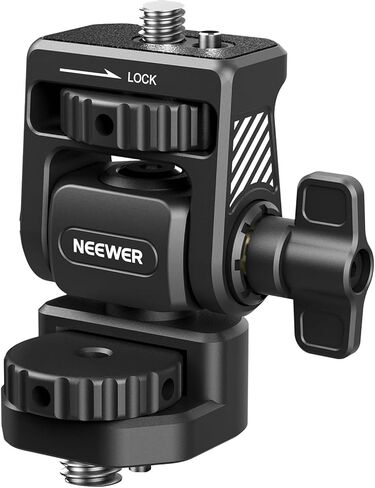 NEEWER F100 شاشة مراقبة ميدانية مقاس 7 بوصات + حامل حامل للشاشة، مساعدة فيديو عالية الدقة IPS 1280x800 مدخل HDMI 1080 بكسل مع مظلة ورأس كروي لـ DSLR/مثبت محمول (البطارية غير متضمنة) in Saudi Arabia