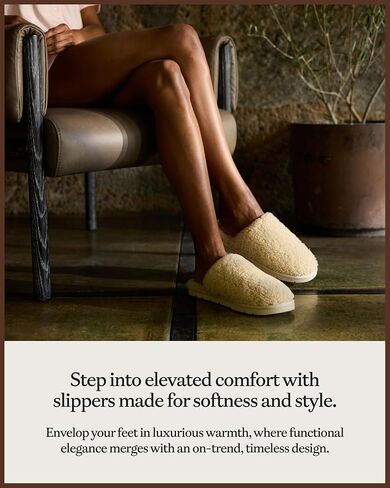 Cozy Earth Puffy Sheep Slippers, Women's Shearling Fur House Slippers | Indoor and Outdoor Wear, Padded Footbed and Lightweight Rubber Outsole in Saudi Arabia