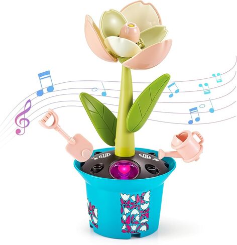 Flower Building Toy with Music, Flowers Botanical Plants Blocks Sets Kits, Halloween Birthday Thanksgiving Gift Ideas for Kid Girl Boy Child, Home Dorm Room Desk Decor, Ages 5 6 7 8, Sunflower in Kuwait