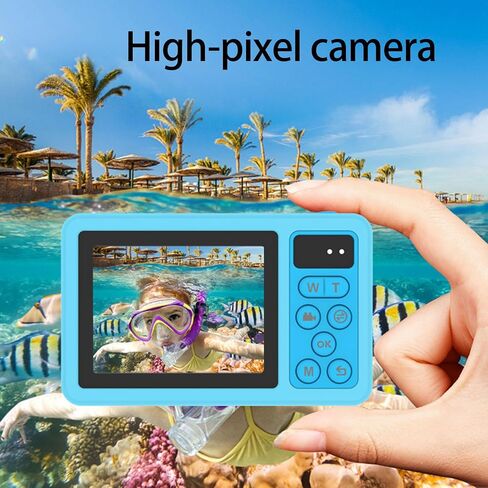 Digital Camera 32GB Memory Expansion IP68 Underwater 48MP 18X Zooming Build-in1200mAh Battery for Diving Travel in Saudi Arabia