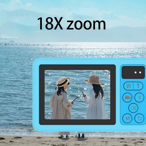 Digital Camera 32GB Memory Expansion IP68 Underwater 48MP 18X Zooming Build-in1200mAh Battery for Diving Travel in Saudi Arabia