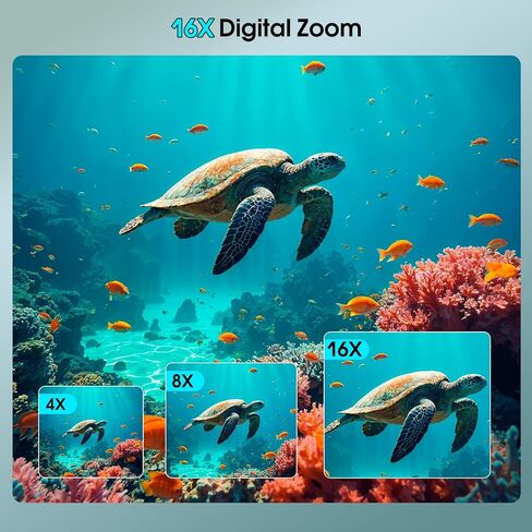 كاميرا 4K تحت الماء، كاميرا رقمية مقاومة للماء بدقة 64 ميجابكسل 16 قدم مع بطاقة 32 جيجابايت، كاميرا مقاومة للماء قابلة للطفو مع التركيز التلقائي مع شاشة IPS HD، تكبير رقمي 16X، ملء الضوء، للغطس وركوب الأمواج والسباحة in Kuwait