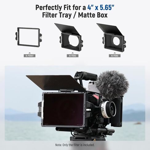 NEEWER 1/4 Black Diffusion Mist Dreamy Effect 4"x5.65" Cinema Square Filter (Rectangular) with HD Optical Glass ND1.8 (6 Stops) Square ND Filter Dual Sided 30 Multi Nano Coated Neutral Density Filter in Saudi Arabia