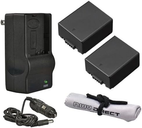 'Intelligent' Batteries (2 Units) + AC/DC Travel Charger for Panasonic Lumix DMC-GF1 in Saudi Arabia