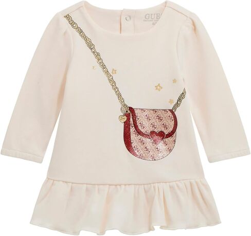 Guess Baby Girls' Long Sleeve Dress Bodysuit in Saudi Arabia