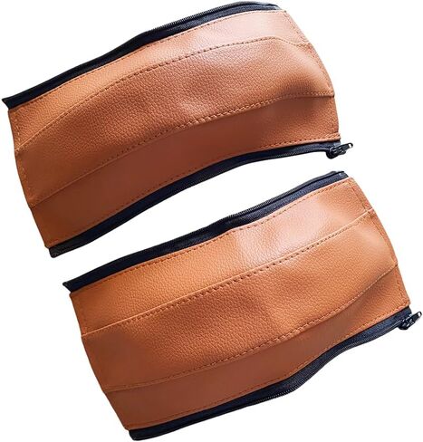 غطاء حماية لمقبض عربة الأطفال متوافق مع عربة الأطفال Uppababy Vista V1 V2، حقيبة كم مسند الذراع، ملحقات عربة الأطفال، زوج واحد (بني) in Kuwait