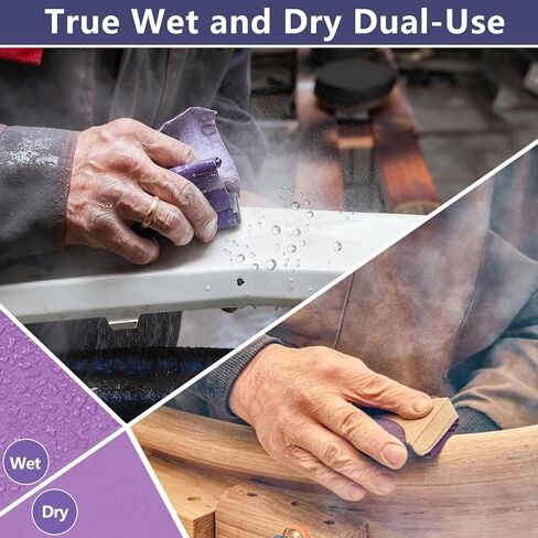 10-Sheet Premium White Corundum Wet Dry Sand Paper Assortment Pack | 80-2000 Grit, 9 x 11 Inch, Heavy Duty, Waterproof＆Robust Latex Paper, Tear-Resistant Sandpaper for Metal Auto Paint Wood in Saudi Arabia