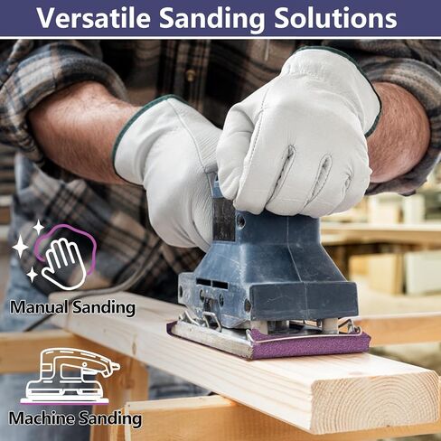 10-Sheet Premium White Corundum Wet Dry Sand Paper Assortment Pack | 80-2000 Grit, 9 x 11 Inch, Heavy Duty, Waterproof＆Robust Latex Paper, Tear-Resistant Sandpaper for Metal Auto Paint Wood in Saudi Arabia