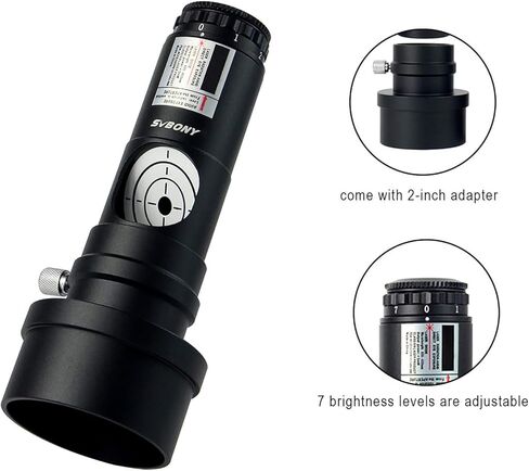 SVBONY Telescope Eyepiece FMC Broadband Green Film Telescope Accessory 1.25 68 Degree Ultra Wide Angle Eyepiece Set Bundle with Red Laser Collimator1.25 inches 7 Bright Levels Triple Cemented Lens in Saudi Arabia