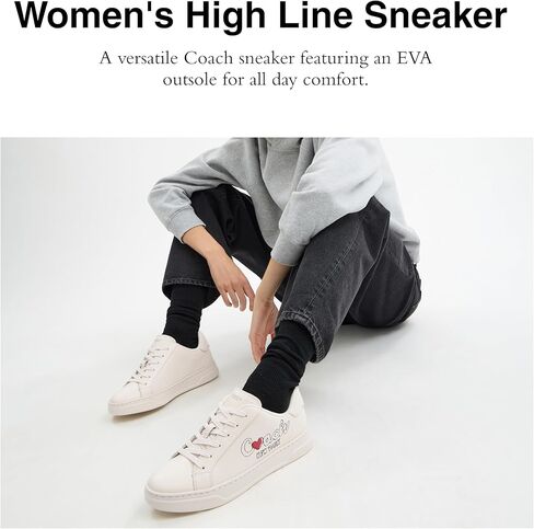 Coach High Line Sneaker Chalk/Multi, 9 B in Saudi Arabia