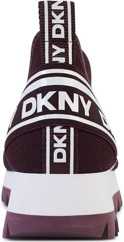 حذاء رياضي نسائي من DKNY Abbi Knit سهل الارتداء مع شعار in Saudi Arabia