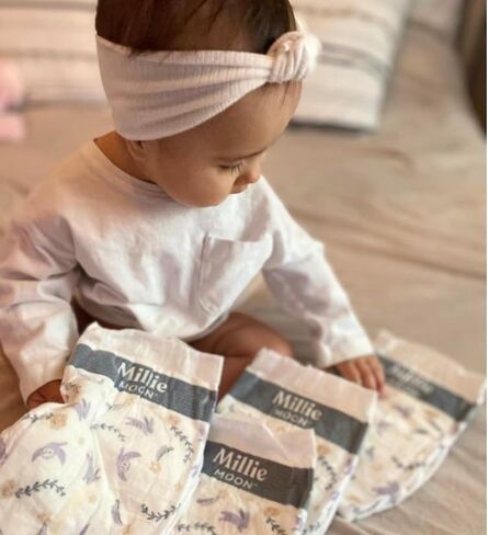 Millie Moon Luxury Disposable Diapers ((Size,1-32,ct)) in Saudi Arabia