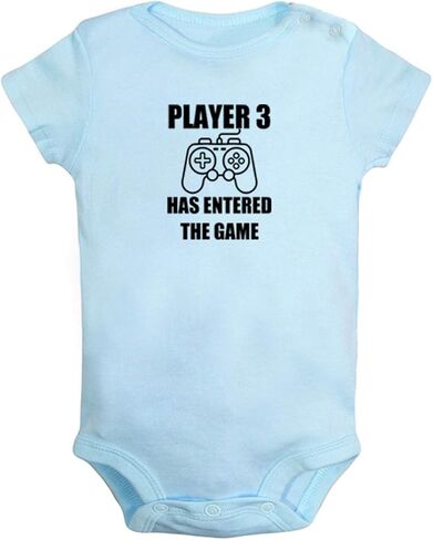 iDzn Player 3 Has Entered The Game Funny Romper Baby Bodysuit Infant Jumpsuits Outfit in Saudi Arabia