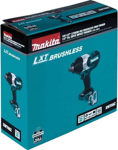 ماكيتا XWT08Z LXT مفتاح ربط لاسلكي بدون فرشاة ببطارية ليثيوم أيون، 18 فولت/1/2 بوصة (متجدد) in Saudi Arabia