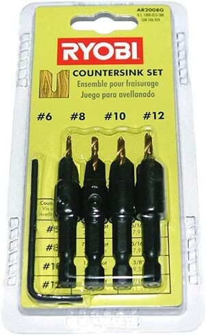 Ryobi AR2008G Combination Countersink With Adjustable Pilot Bit Set in Saudi Arabia