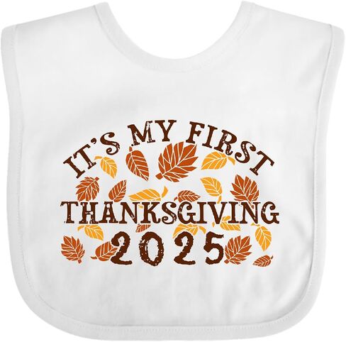 inktastic It's My First Thanksgiving 2025 Baby Bib in Saudi Arabia