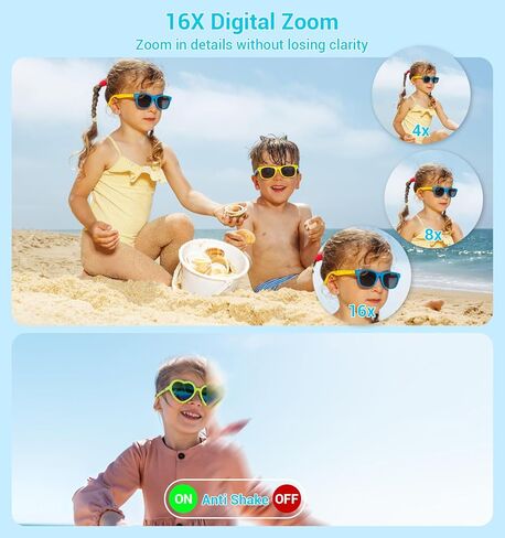 Digital Camera, 2026 Upgraded FHD 4K Small Digital Cameras with 64GB SD Card 2 Batteries, Compact Digital Camera with 16X Digital Zoom, Autofocus Travel Cameras for Vlogging for Teens Kids Boys Girls in Kuwait