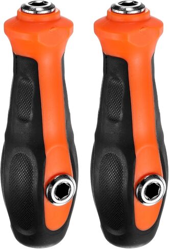 HARFINGTON 2pcs 1/4" Hex Screwdriver Bit Holder Handle 6.35mm Hex 110mm Length Non-slip Nut Bit Driver Handle in Saudi Arabia