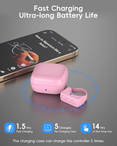 TikTok Scrolling Ring Remote for iPhone/iPad/Android, Bluetooth Page Turner for Kindle App, Wireless Remote Control for TikTok, Camera & Video Shutter for Phones and Tablets in Saudi Arabia