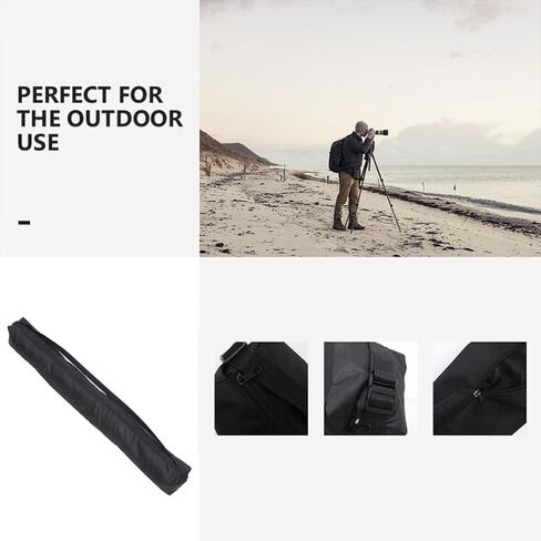 Gatuida Tripod Carrying Case, Light Stand Bag, Foldable Tripod Storage Bag with Shoulder Strap, Oxford Cloth Travel Case, Black, 35.43 x 3.93 x 3.93 Inches in Saudi Arabia