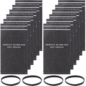 Wet Dry Vacuum Filter Bags for Stinger 2.5 to 5 Gallon WS0255VA, WORKSHOP WS01025F, Craftsman 9-38737, MultiFit VF2000, Select 2-1/2 to 5-Gallon Shop Vac Vacuums (8 Filter bag + 3 Band) in Saudi Arabia