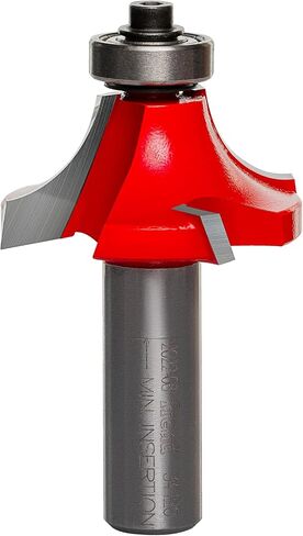 Freud Quadra-Cut Radius Rounding Over Bit with Perma-Shield Coating for Flawless Finish - 4 Cutters, 1/2" Shank Dia., 1/2" Radius, 2-3/4" Length - 34-126 in Saudi Arabia