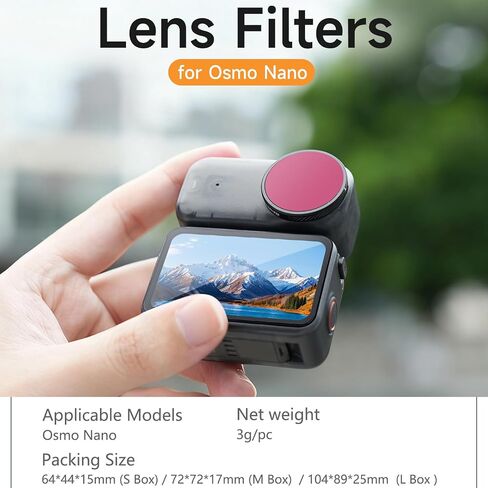 Lens Filters Set for DJI Osmo Nano, Camera Accessories Lens Filter Kit (1/4 Black Soft) in Saudi Arabia