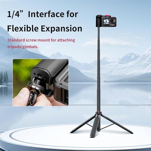 Full Camera Cage fits for DJI Action 4/3/5 PRO, Aluminum Metal Protective Frame for DJI Osmo Action 4/3/5 Pro Camera Accessories, Rabbit Housing Case with 1/4" Thread Hole & Cold Shoe Mount in Saudi Arabia