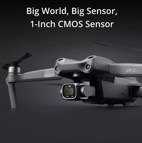DJI Air 2S Fly More Pro Vlogger Combo with DJI RC, Drone with 3-Axis Gimbal Camera, 5.4K Video, 1-Inch CMOS Sensor, 4 Directions of Obstacle Sensing, 31 Mins Flight Time, 12km 1080p Video Transmission, Two Extra Batteries in Saudi Arabia