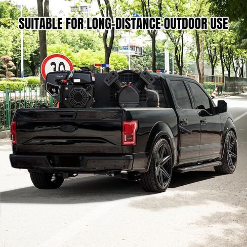 6.5HP Gas Powered Air Compressor 12CFM Portable Gasoline Driven Piston Pump Air Compressed System with 125PSI Max. Pressure and 9 Gal Air Tank for Workshop, Construction Sites, Machinery in Kuwait