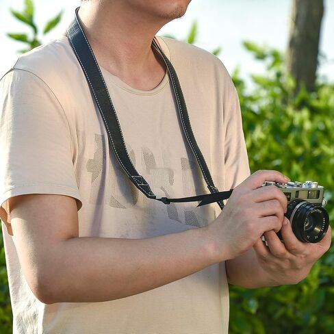 camera shoulder strap, safety tether camera neck strap, micro single PU leather shoulder strap, suitable for various cameras. in Kuwait