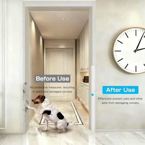 39.4" x 1.18" Wall Corner Protectors, 2PCS Clear Self-Adhesive Guards, Corner Guards & Edge Protector for Walls, Cabinet Doors, Edge Protector Trim, Easy to Install and Clean in Saudi Arabia