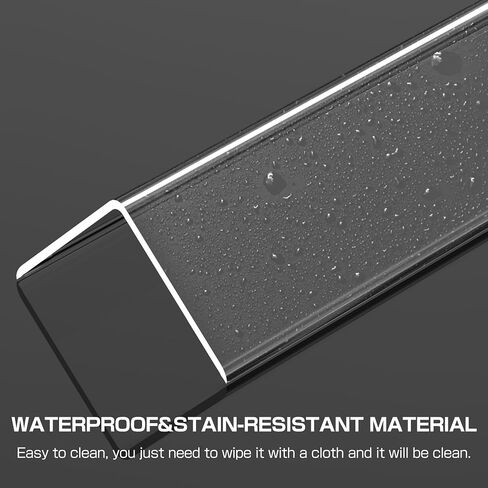 39.4" x 1.18" Wall Corner Protectors, 2PCS Clear Self-Adhesive Guards, Corner Guards & Edge Protector for Walls, Cabinet Doors, Edge Protector Trim, Easy to Install and Clean in Saudi Arabia