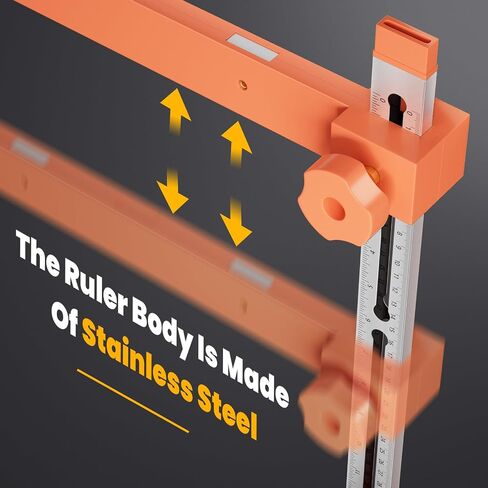 2.0 Adjustable Drawer Slide Jig With Toggle Clamp & Magnetic Arm, Precision Cabinet Drawer Jig Tool With Laser-Engraved Dual-Scale Mark For Mounting Drawer Slide, Providing Easy Installation in Saudi Arabia