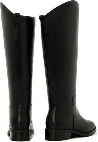 ZXHYZLZ Women's Wide Calf Knee High Boots – Plus Size Pull-On Flat Riding Boots, Comfortable Tall Equestrian Style for Fall & Winter in Saudi Arabia