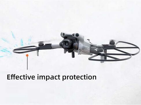 واقي المروحة لـ DJI Mini 5 Pro، واقي المراوح مع معدات الهبوط لملحقات DJI Mini 5 Pro (برتقالي، ممتص الصدمات المضاد للتصادم) in Saudi Arabia