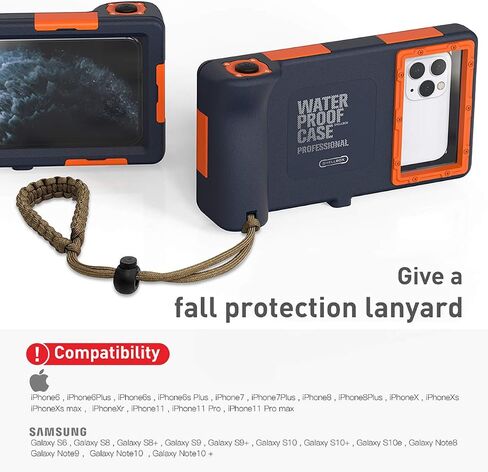 AICase Universal Waterproof Underwater Photography Housings for iPhone 13 mini/12/11/11 Pro/11 Pro Max/XR/7/7 Plus/8/8Plus/6/6s/6s Plus[50ft/15m], Diving Case for Galaxy S10/S10 Plus/Note 10 Plus Etc in Saudi Arabia