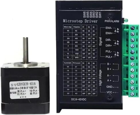 42 Stepper Motor 0.13N 0.28N 0.4N 0.55N 0.7N, TB6600 or DM542C Driver Kit Controller 4A 2-Phase Hybrid Drive Board Module(0.55N DM542C) in Saudi Arabia