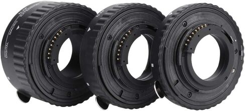 KIMISS Auto Focusing Macro Extension Tube Set 12Mm 20Mm 36Mm for DSLR Metal Lens Adapter (MK-N-AF1-A) in Saudi Arabia