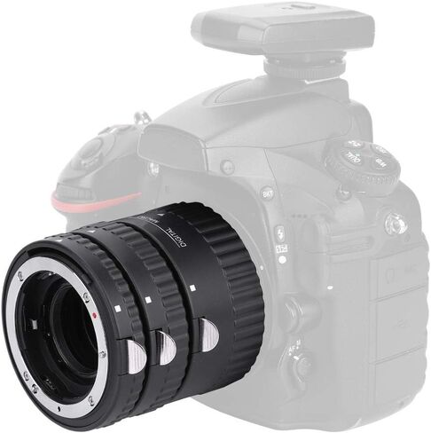 KIMISS Auto Focusing Macro Extension Tube Set 12Mm 20Mm 36Mm for DSLR Metal Lens Adapter (MK-N-AF1-A) in Saudi Arabia