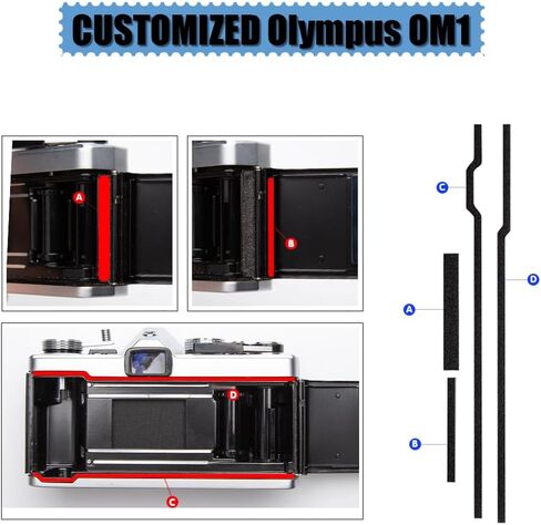 Pre-Cut Self Adhesive Light Seal Foam Sponge Kits Repair for Olympus OM-1 Camera Accessories (for Olympus OM-1) in Saudi Arabia