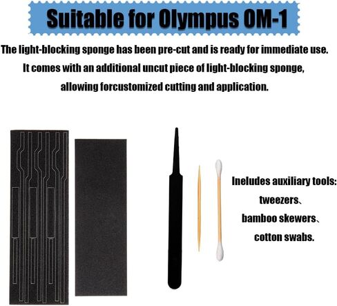 Pre-Cut Self Adhesive Light Seal Foam Sponge Kits Repair for Olympus OM-1 Camera Accessories (for Olympus OM-1) in Saudi Arabia