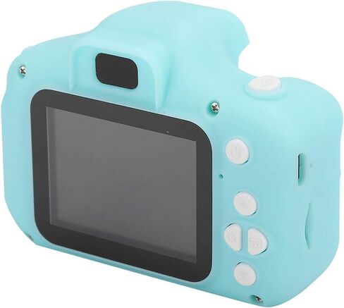 Cartoon Kid Camera,2.0In Screen DIY Photos Video Recording Camera Toy,Camera Camcorder for Girls and Boys Gifts(Green) in Saudi Arabia