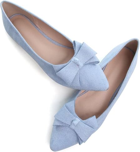 SAILING LU Women's Bow-Knot Pointed Toe Ballet Flats in Saudi Arabia