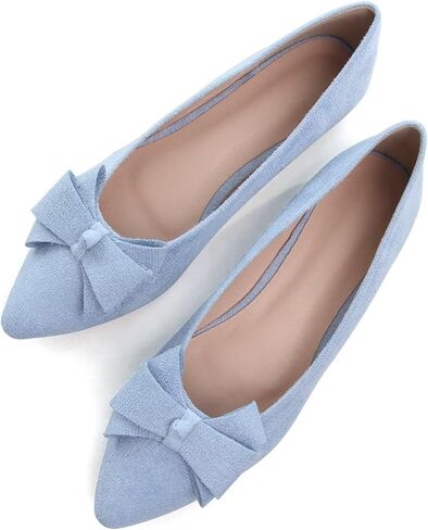 SAILING LU Women's Bow-Knot Pointed Toe Ballet Flats in Saudi Arabia