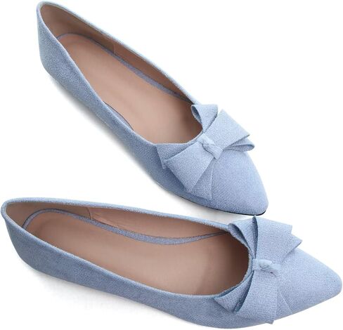 SAILING LU Women's Bow-Knot Pointed Toe Ballet Flats in Saudi Arabia