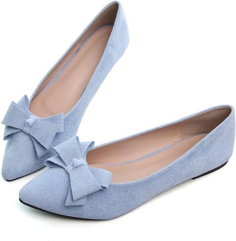 SAILING LU Women's Bow-Knot Pointed Toe Ballet Flats in Saudi Arabia